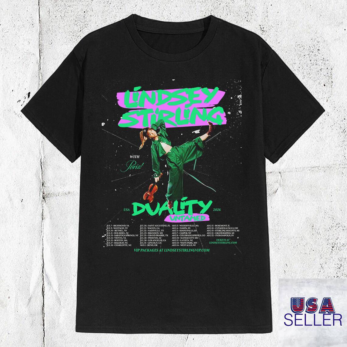 Lindsey Stirling 2026 Duality Untamed Tour T Shirt Full Size S-5XL XXXL