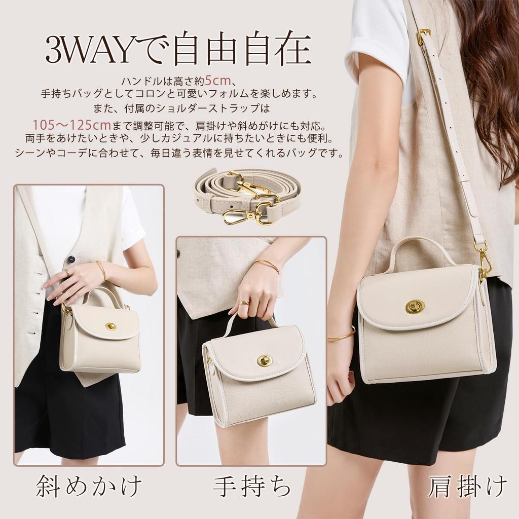[imeetu] Genuine Leather Shoulder Bag for Women, 2-Way, Small, Smartphone Shoulder Bag, Crossbody Bag, Lightweight, Small, Stylish, Large Capacity,