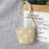 Natural Material Straw Beach Bag Weave Design Children Shoulder Bag  Holiday