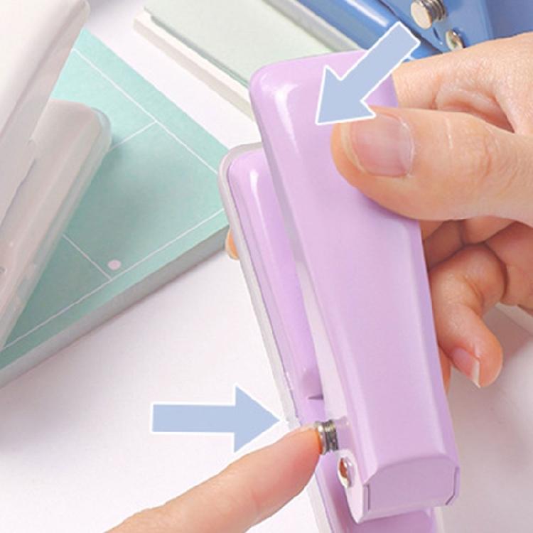 Compacts Single Hole Paper Hole Puncher, Single Hole Punch Manual Paper Puncher for Loose Leaf Sheets Office Supplies