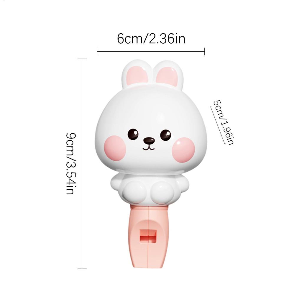 Cute Whistle Bunny Sound Toy with Lanyard Creative Whistle Fun Noise Maker Toy Music Instrument for Boys and Girls