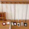 Creative Chain Card Holder PU Leather with Lanyard ID Card Card Holder Photos Protective Cover