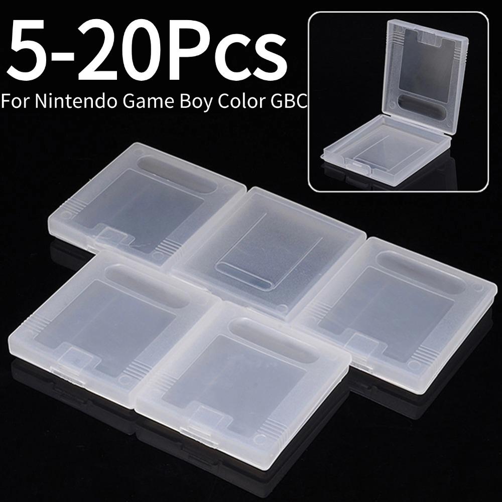 5-20Pcs Plastic Game Card Cartridge Cases Protective Game Cartridge Case Box Game Card Case for Nintendo Game Boy Color GBC
