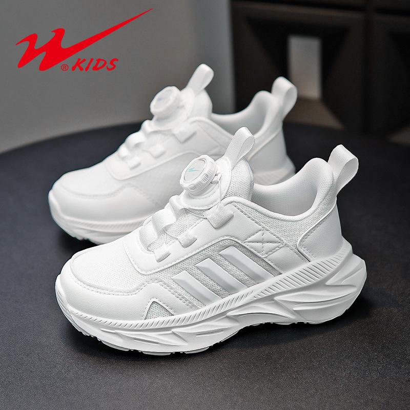 Children's Little White Shoes Spring and Summer Mesh Breathable Student White Boys Sports Shoes