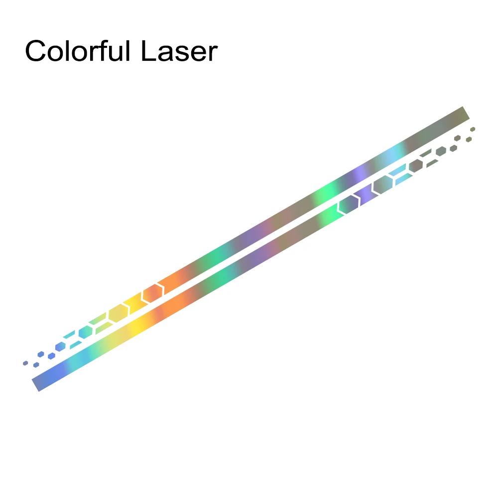 

Car Styling Stripes Side Graphics Waistline Vinyl Decals Stickers For VW T4 T5 T6 Transporter Camper Van Honeycomb Hex Decor Colorful Laser