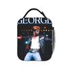 George Michael Lunch Bag For Child  Designer Lunch Box Casual Travel Cooler Bag Portable Zipper Waterproof Thermal Tote Handbags