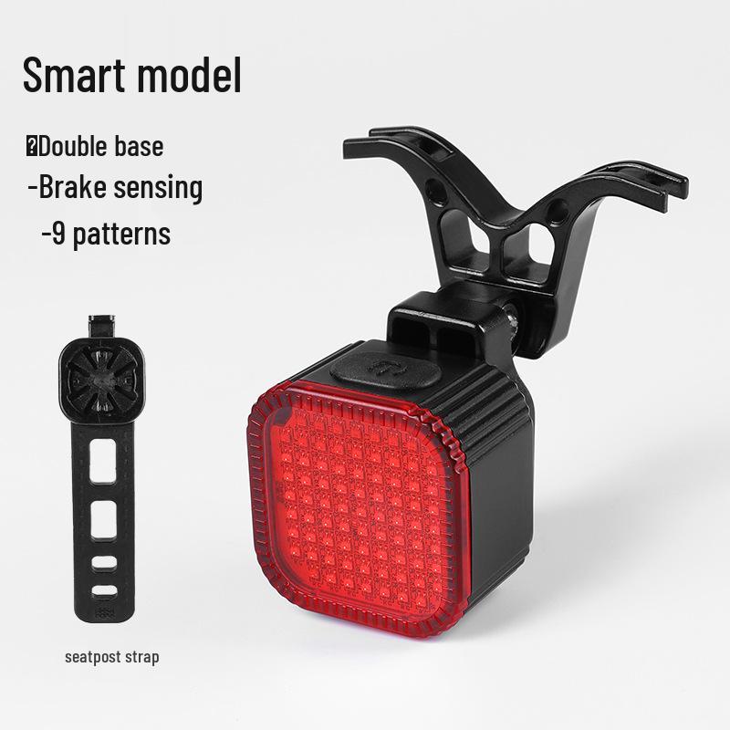 Bike Rear Tail Light for Night Riding – Safety Warning and Brake Light for Road & Mountain Biking