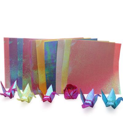 100 ks Duha Vzdělávací Hvězda Papír Kreativita Ruční Origami Jeřábový papír DIY Skládání papíru Růže Jeřábový papír 10cm