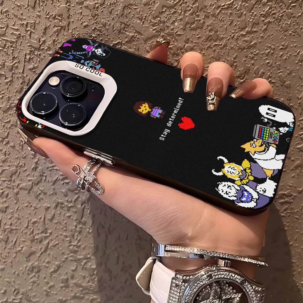U-Undertale Phone Case For IPhone 17 16 15 14 13 12 11 Pro Max Plus Color Silver Cover