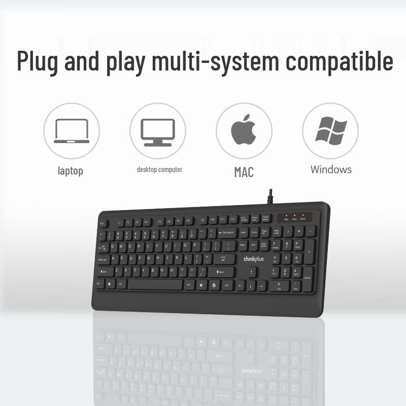 Lenovo KM200 Pro Wired Keyboard Mouse Combo