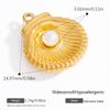 18K Gold Plated Stainless Steel Ocean DIY Pendants-Fish Starfish Conch Party Fashion Jewelry Accessories
