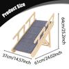 Wooden Pet Stair Portable Stable 2 in 1 for Cars Small and Older Animals 4 steps