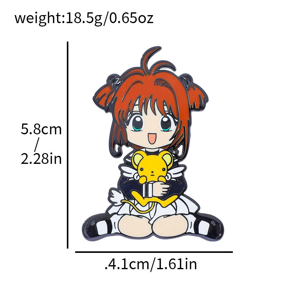 Сменные металлические значки Сакура из Riman, волшебная девочка Сакура, эмалевые значки Сакура, высококачественные аксессуары-броши