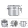 Recipiente de acero inoxidable para café, almacenamiento de alimentos, té, azúcar, leche en polvo (10*7.4cm)