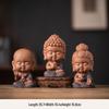Saha Three Saints Buddha Ceramic Statue: Ksitigarbha, Tathagata, and Guanyin Tabletop Ornament