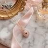 Talos Openable Egg Pendant Necklace, Cubic Zirconia Heart Retro Box Jewelry Gift for Girlfriend Wife Mom