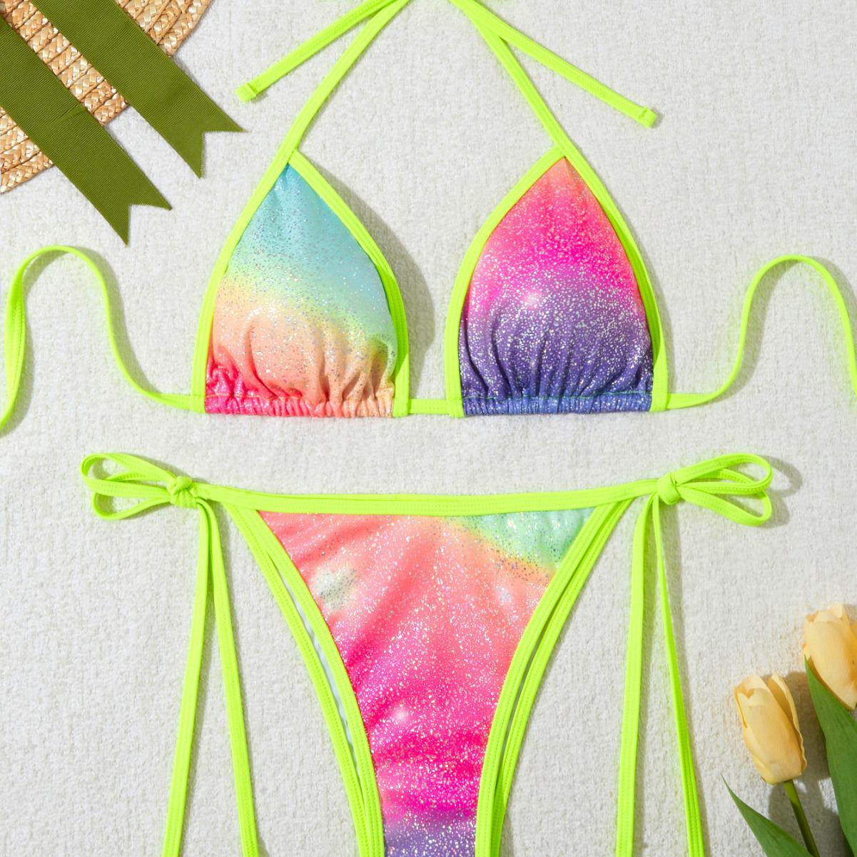 

25 New Sexy European & American Rainbow Bikinis Extra Large квітковий