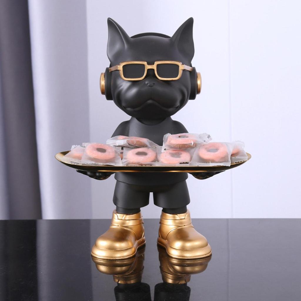 Dog Storage Tray Abstract Key Storage Box Decorative Figurine Sundries Container