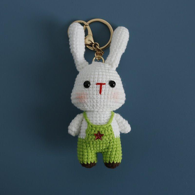 Cute Woven Handmade Twelve Zodiac Dolls Yarn Keychain Wool Thread Hook Weaving Crochet Doll Decoration Creative Birthday Gift