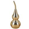 Brass Polished Gourd Table Ornament - High-Polish Brushed Copper Decor