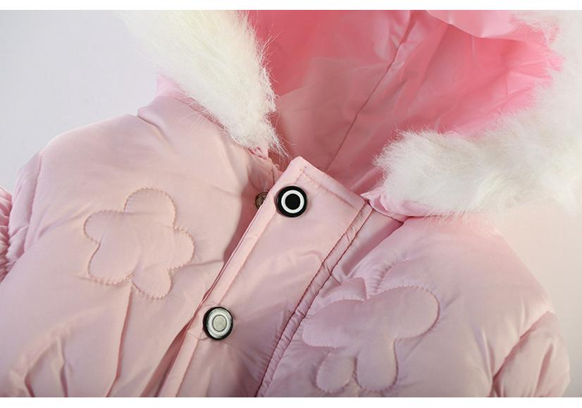 2023 Girls' Thickened Cotton Jacket - Cross-Border E-commerce