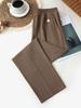 Summer High-Waist Ice Silk Casual Mom Pants: Loose, Elastic, Nine-Point Straight-Leg Style for Middle-Aged and Elderly Women