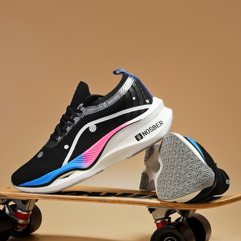 Professional Running Shoes Men Carbon Plate Shoes Men 2025 New Youth Breathable Mesh Surface Casual Sports Shoes