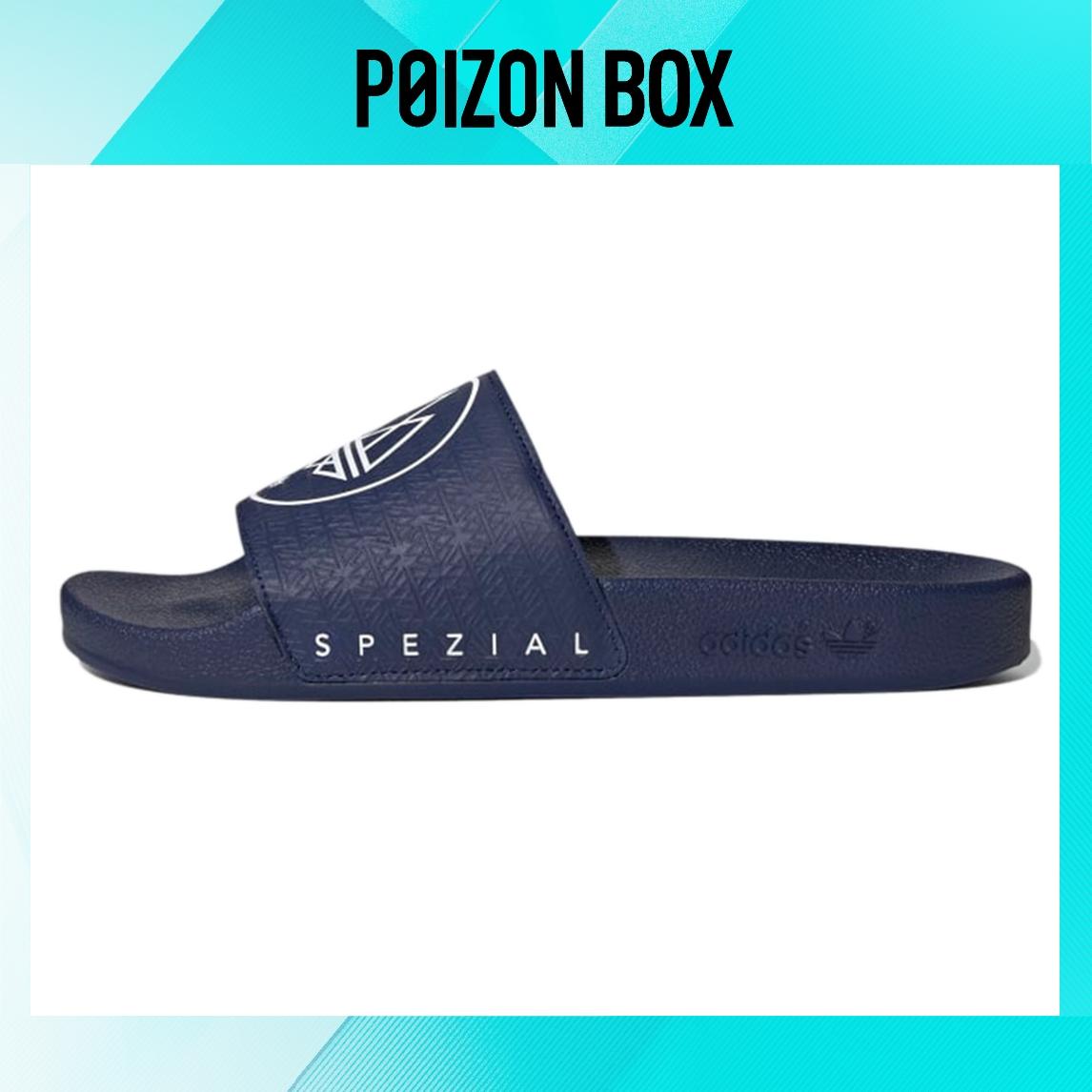 

сабо adidas originals Adilette A word slippers Spzl Blue/White Male FX1057