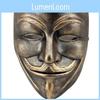 Vendetta V For White Copper V Monster Resin Mask Dance Party Carnival Halloween