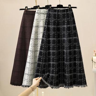 Sukňa pre ženy Ležérna Všestranná Elastická S Vysokým Pásom Dlhá Voľná Plus Size Vrstvená Hrubšia Pružná Slim Sukňa
