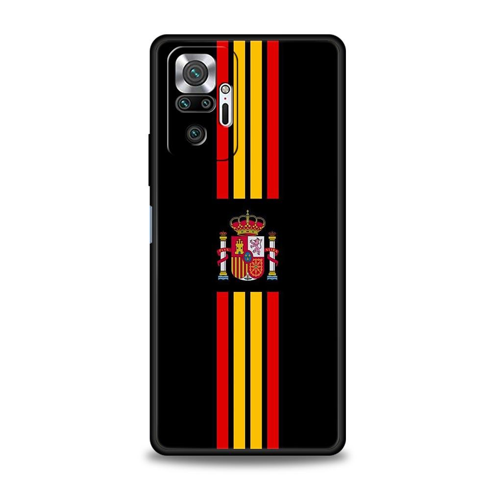 

Phone Case For Xiaomi Redmi Note 14 13 12 Pro Plus 5G 9S 9 10 11 4G 14C 13C 12C 10C 9C 9A Soft Cover Spain flag Redmi Note 9S