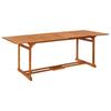 Day and Night - Day and Night Garden Dining Table 220x90x75 Cm Solid Acacia Wood