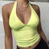 Women Halter Camisole Women V-Neck Tank Top Sexy Tanks Skinny Backless Corset Femme Tops