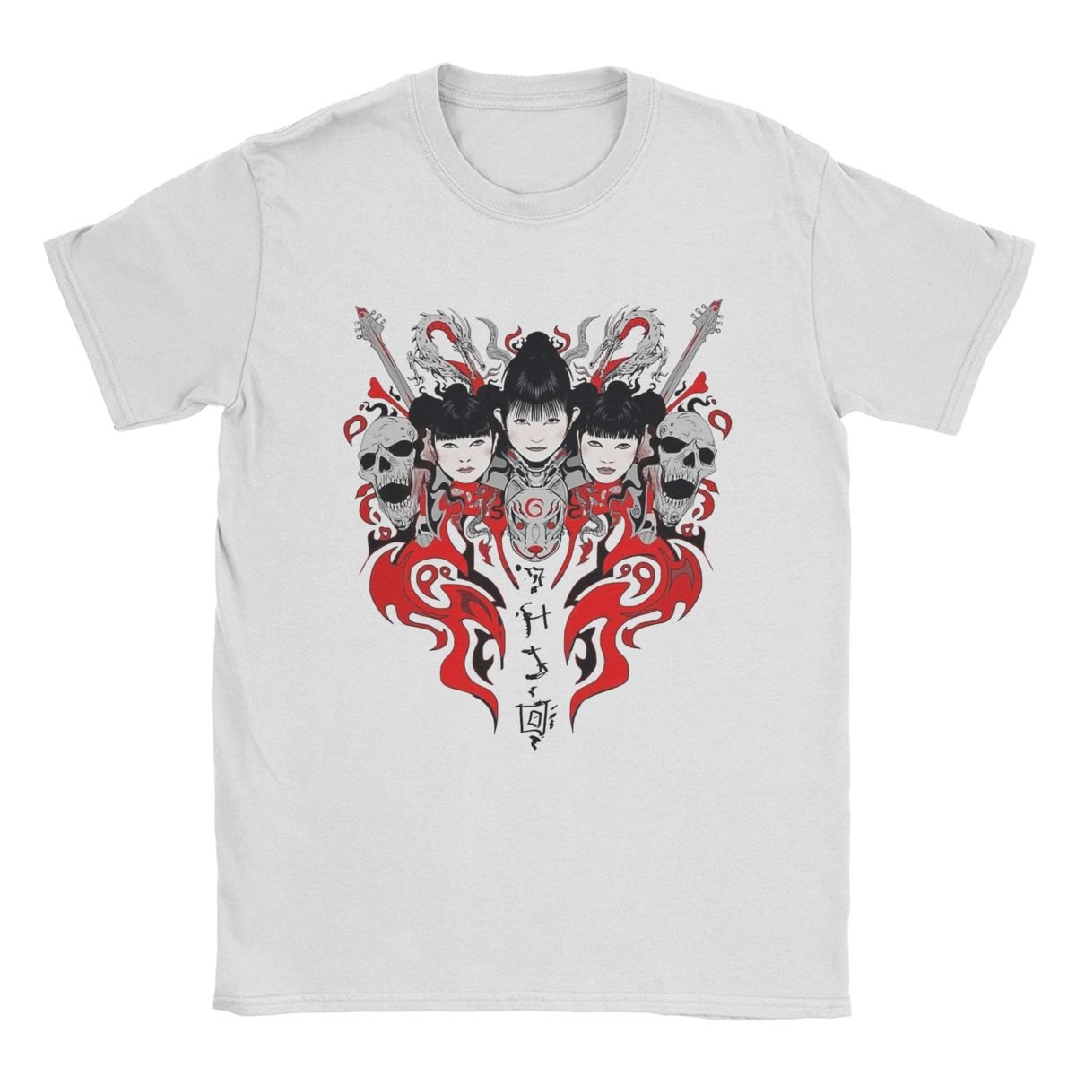 

Мужская футболка с изображением группы Babymetal, одежда из чистого хлопка, винтажная футболка с коротким рукавом и круглым воротником, футболки для вечеринок S чёрный