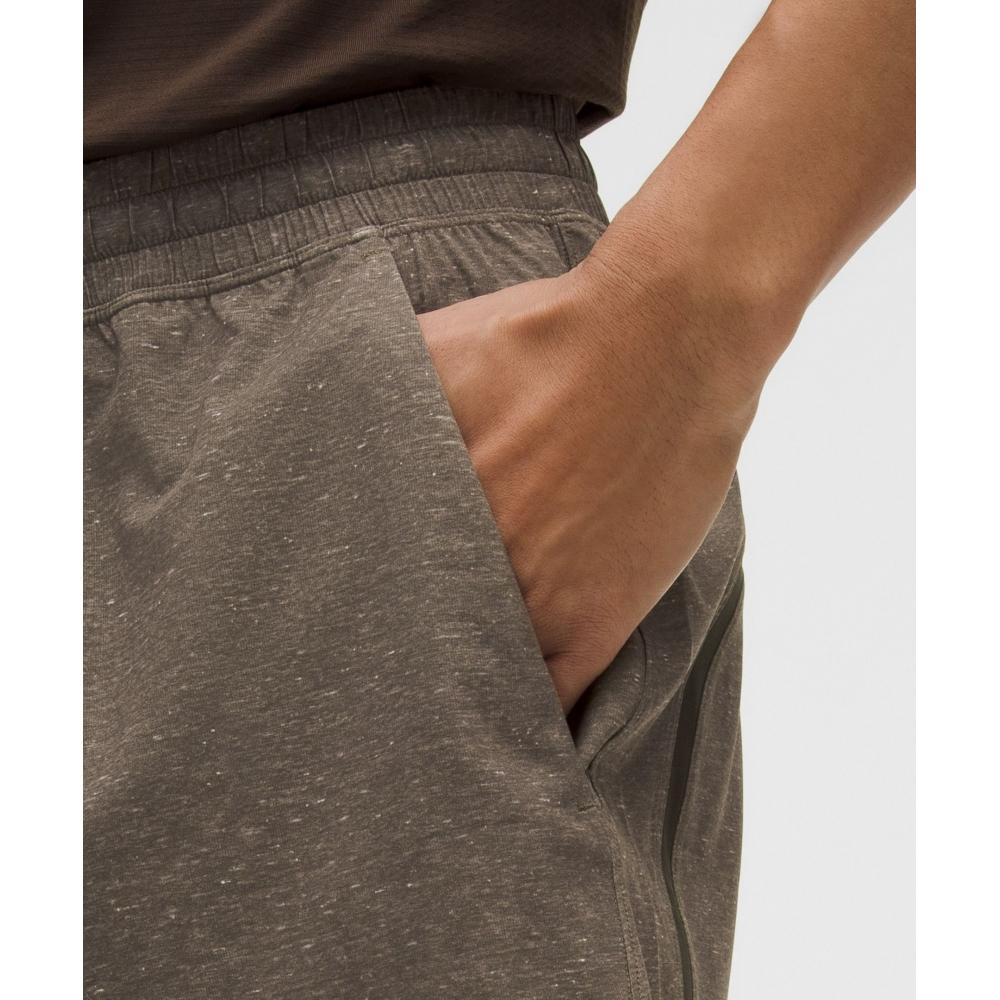 Lululemon Pace Breaker Linerless Short 5  Speckled Heather Olive Brown Multi