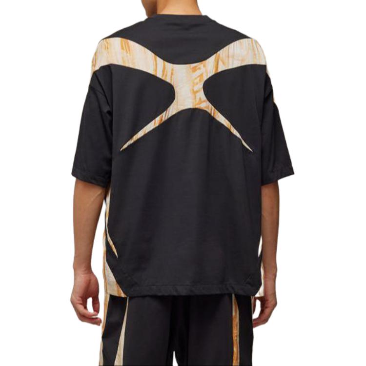 Adidas Y-3 Rust Dye Short Sleeve Tee Black/Multicolor Men Streetwear IR6255
