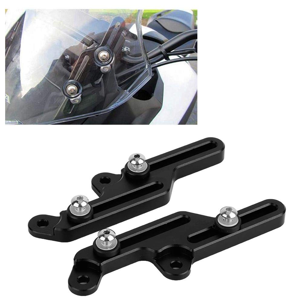 Motorcycle Windscreen Adjuster for NC700X/NC750X (2012-2015) Windshield Bracket (Black) (18*9*3cm)