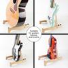 Ukulele Stand Wood Guitar Rack A-Frame Style Standing Musical Instrument Holder with Smooth Side for Ukuleles Violins