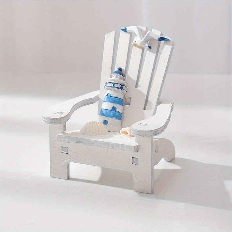 1PC Mini Beach Chair Ornament Ocean Scene Decor Photography Props Summer Gift