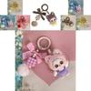 Plastic Handwave Cat Keychain With Cartoon Design For Gift And Party Decor