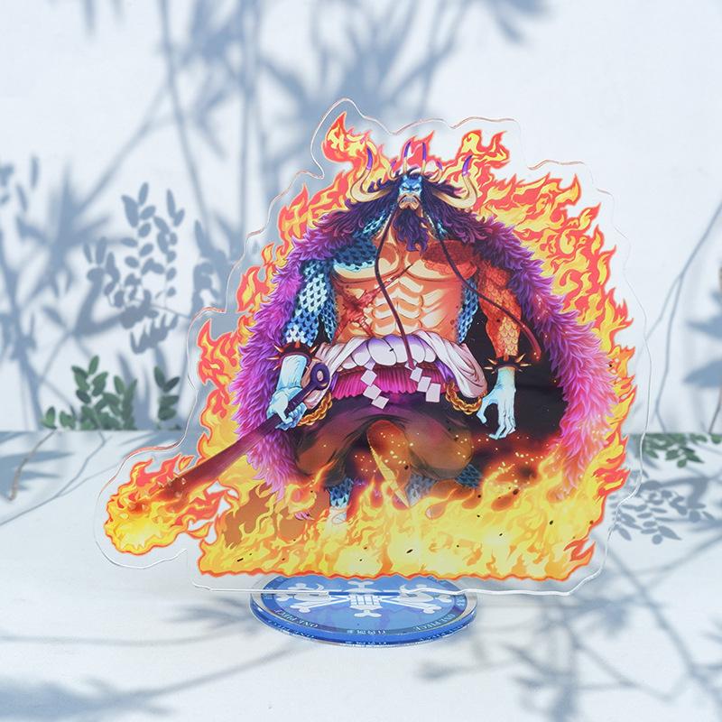 Anime One Piece Luffy Charlotte Linlin Edward Newgate Donquixote Doflamingo Kuzan Jinbe Acrylic Stand Figures Toys Decoration