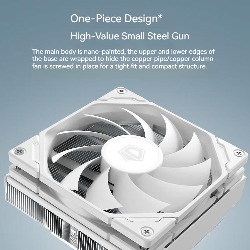 ID-COOLING IS-47 47mm Low Profile CPU Cooler 4 Heatpipes ITX CPU Radiator 9CM PWM Fan,For LGA 1700 1200 AM4 AM5 ID IS-47-XT WH