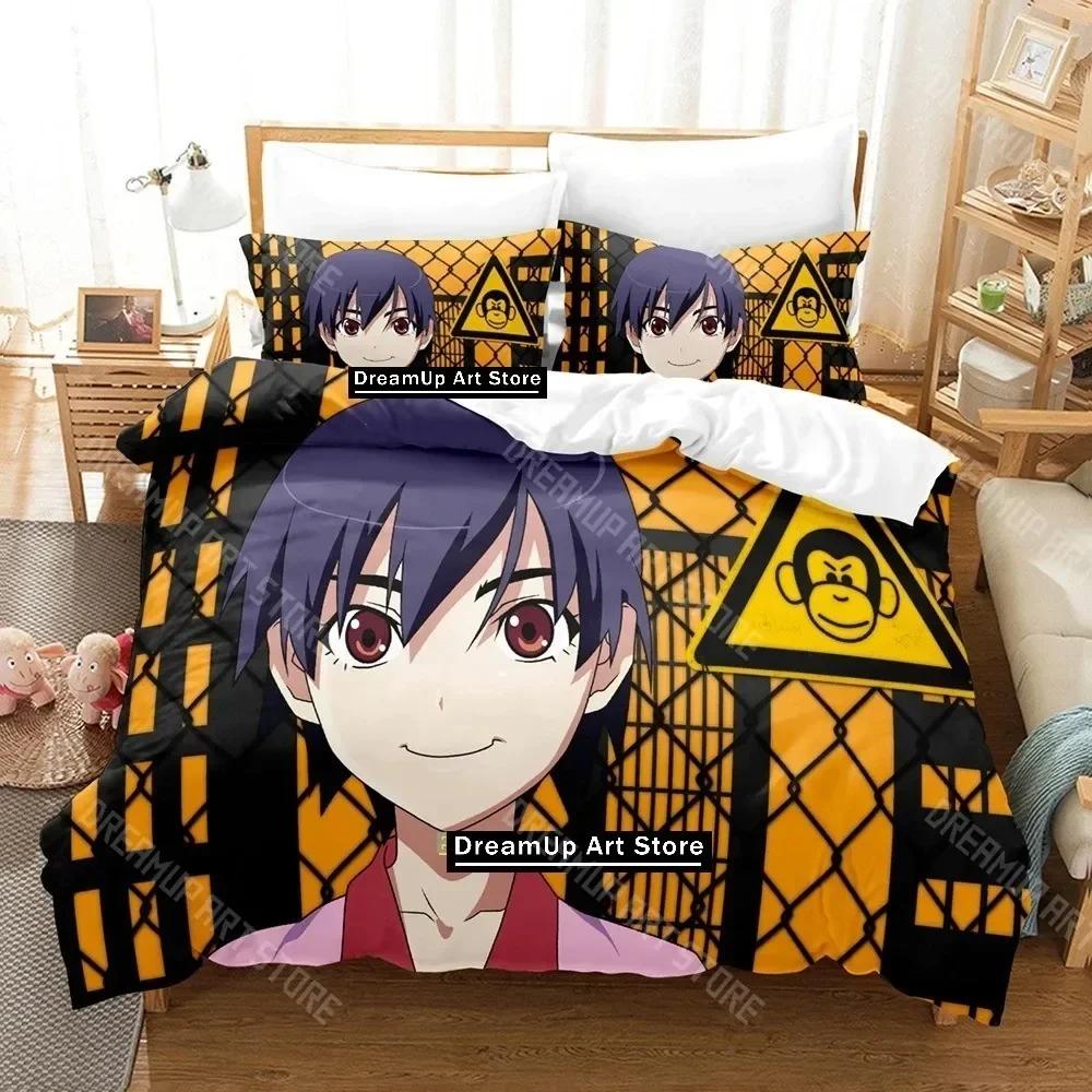 3D Print Bakemonogatari Bedding Set Single Twin Full Queen King Size Bed Set Adult Kid Bedroom Duvetcover Sets Anime Bed Sheet