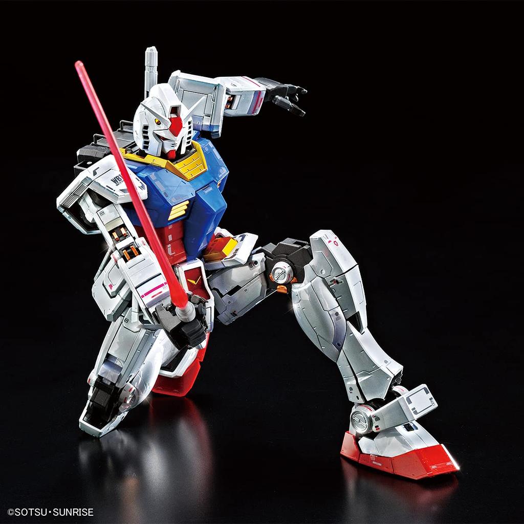 Bandai Spirits MG Gundam Base Limited Gundam Plastic Model Base 1/100 RX-78-2 Ver.3.0 [Titanium Finish] (Gundam Limited)