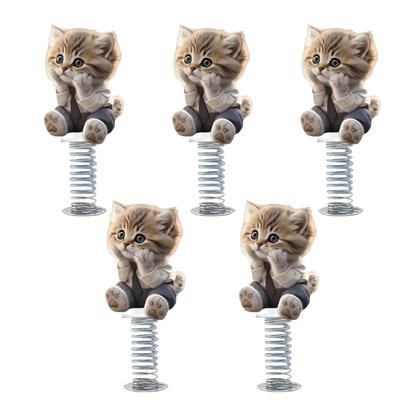 Gatos Bailarines Decoraciones para Salpicadero de Coche Gatos que se Mueven Adornos de Cabeza Oscilante para Decoración Interior de Coche/Oficina/Mesa