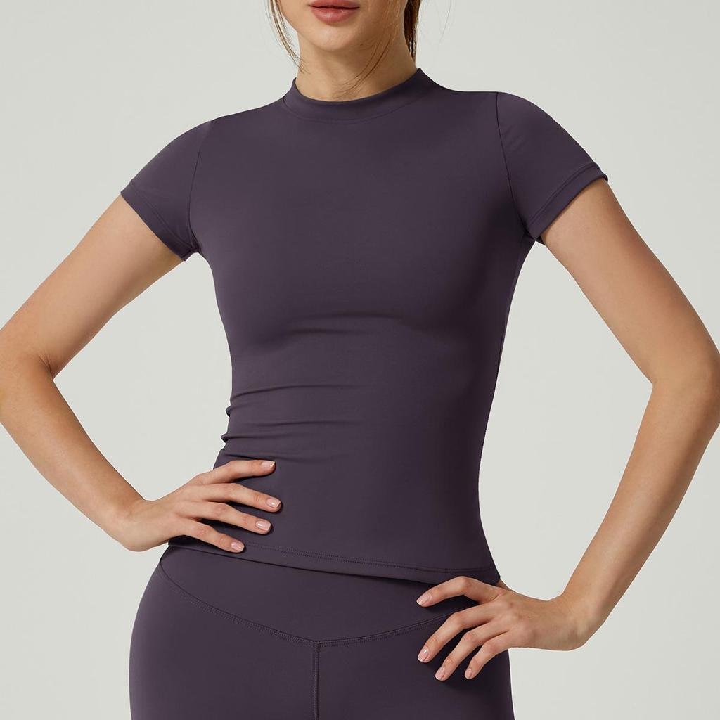 Cross-Border Slim Fit Quick Dry Breathable Yoga T-Shirt
