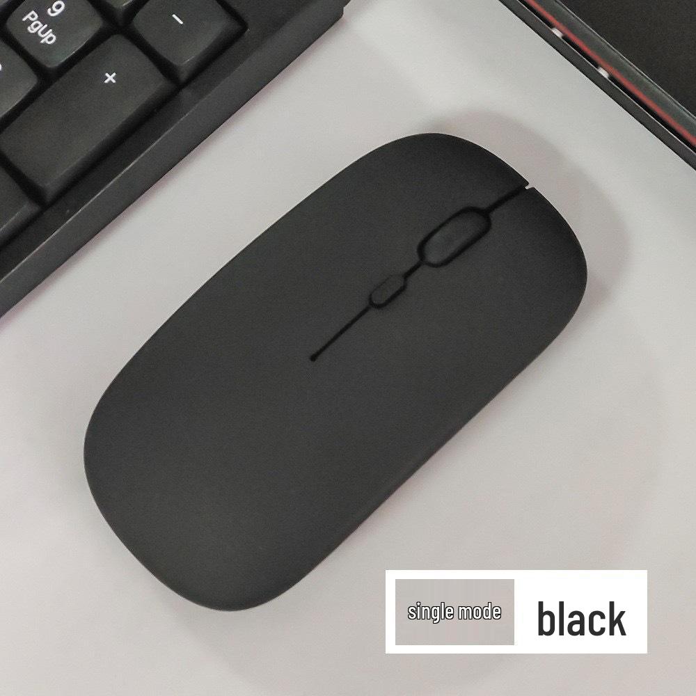 Dual-Mode Rechargeable Wireless Bluetooth Mouse with Silent Clicks for USB Desktop & Laptop Use