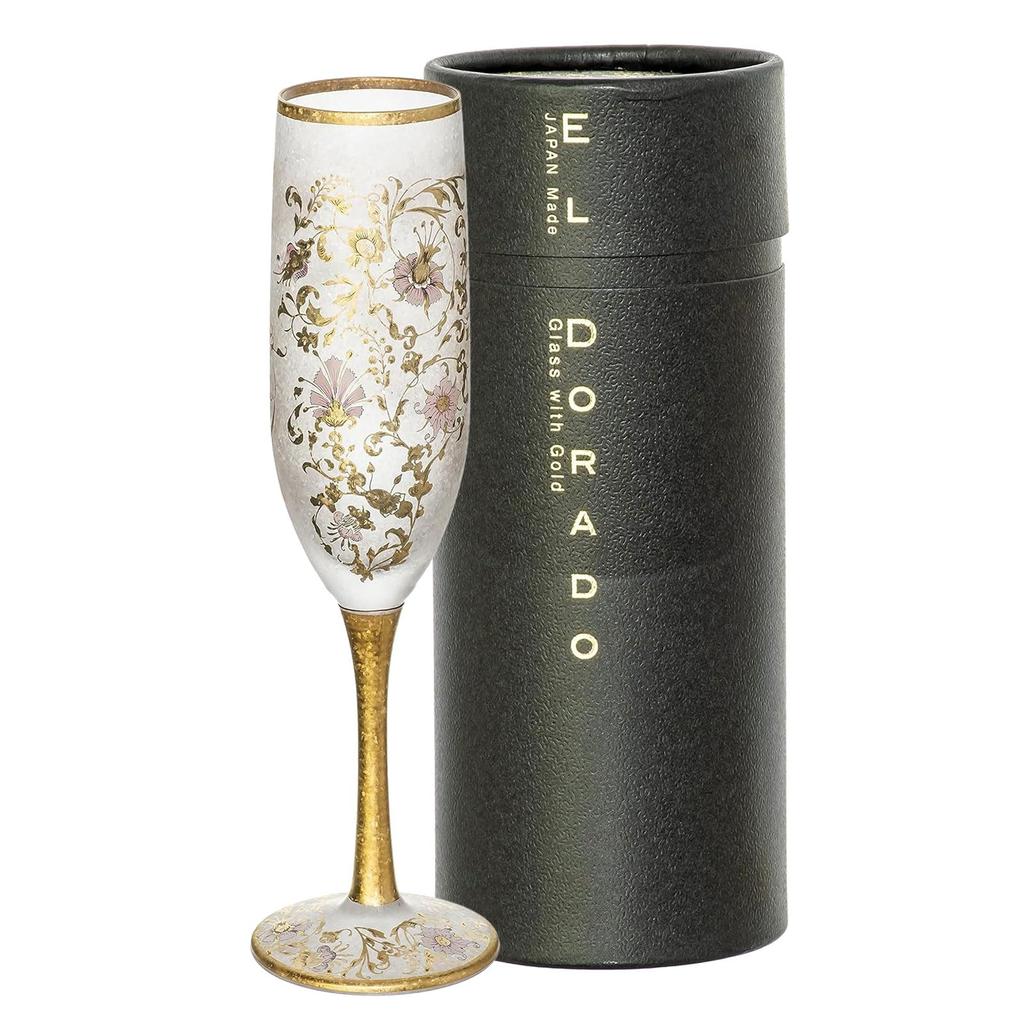 ADERIA Champagne Glass ARABESQUE FLUTE 180ml Made In Japan Presentation Box Wine Flute Cocktail Sparkling Stylish Glass Bordeaux Red Gift Women Day