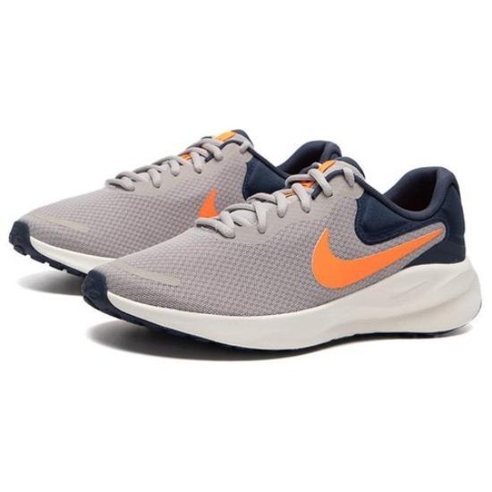 

Nike Revolution 7 Light Iron Ore Total Orange - FB2207-009 EU 44 серый