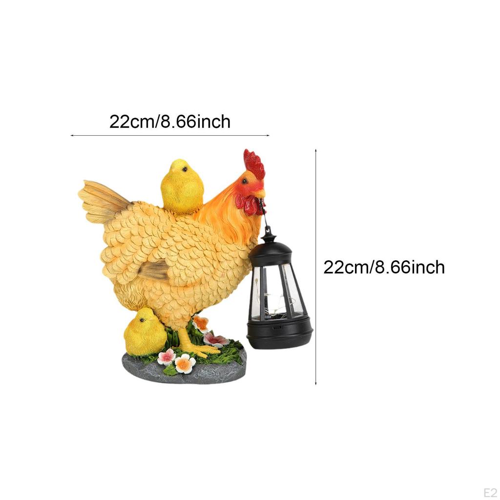 Garden Statue, Animal Figure Lamp, , Decorative Outdoor Resin Sculpture.